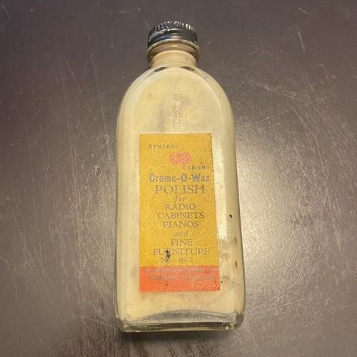 Antique Fine Furniture Polish/Wax, General Cement Mfg Co. Made