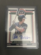 2022 Panini USA Stars & Stripes Cale Stricklin NTDP Auto #NTDP-CS Sn 380/399