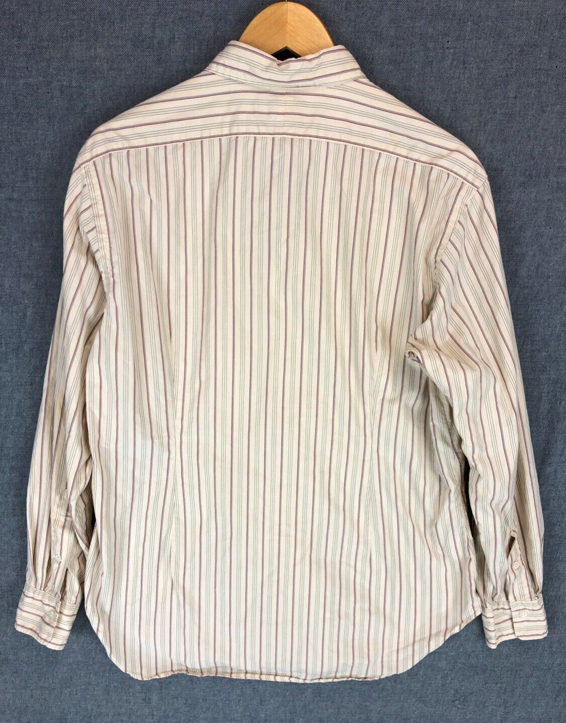 Polo Ralph Lauren Shirt Men's L Large 16 1/2-34 Button Up Long Sleeve  Stripped