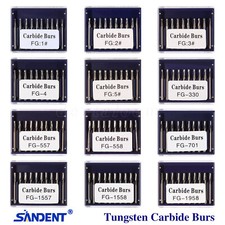 10-100 piezas Fresas de carburo para dental Tungsten Carbide Bur for High Speed