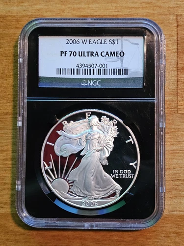 2006 W Eagle S$1 NGC PF70 Ultra Cameo - Classic Label - Black Core