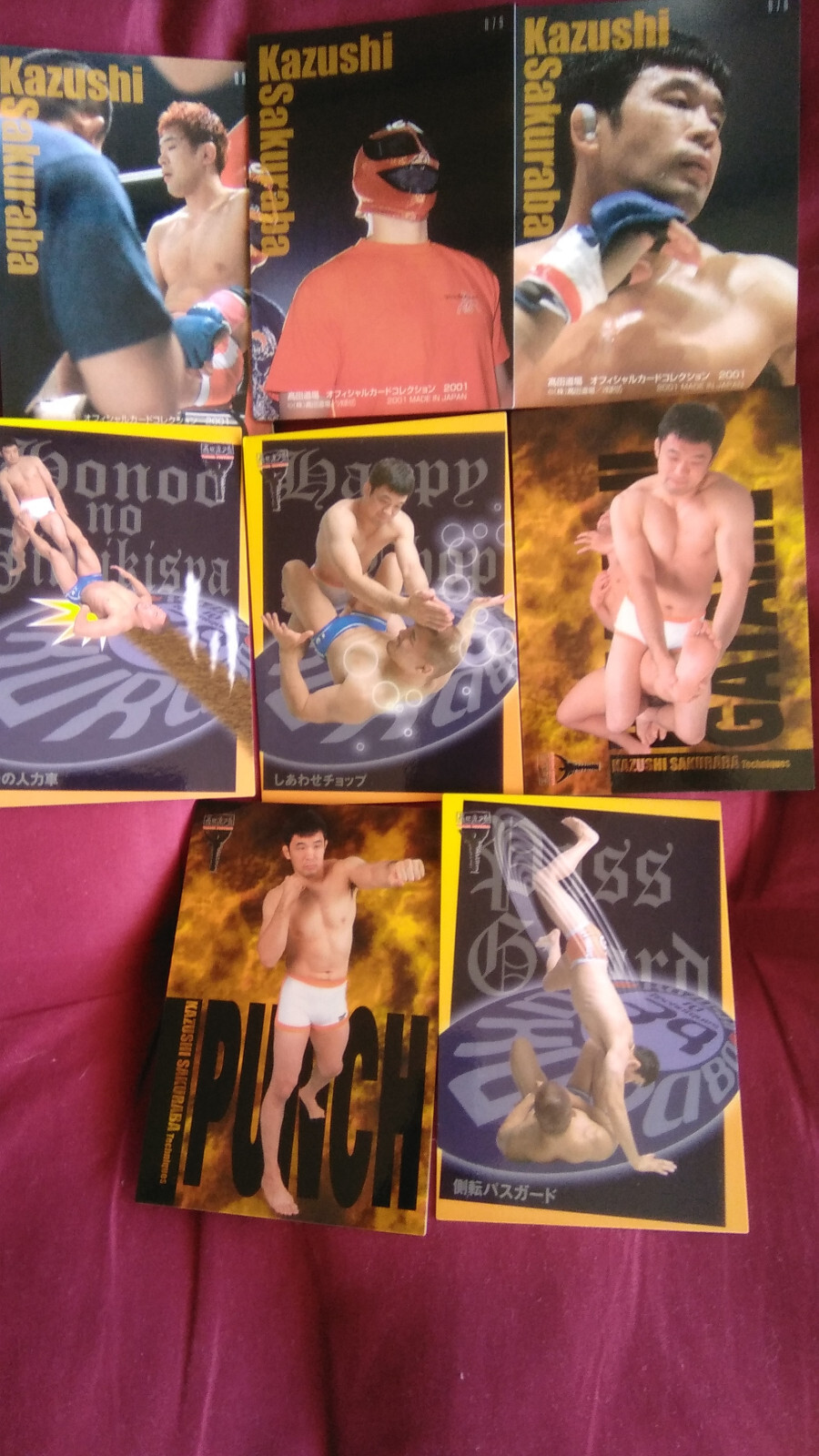 8xufc card sakuraba 021,038,049,044,025,076,081,079