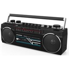 sylvania retro bluetooth speaker fm radio