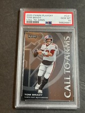 2020 Panini Playoff Tom Brady Call To Arms Chrome PSA 10 POP 7 Buccaneers regist