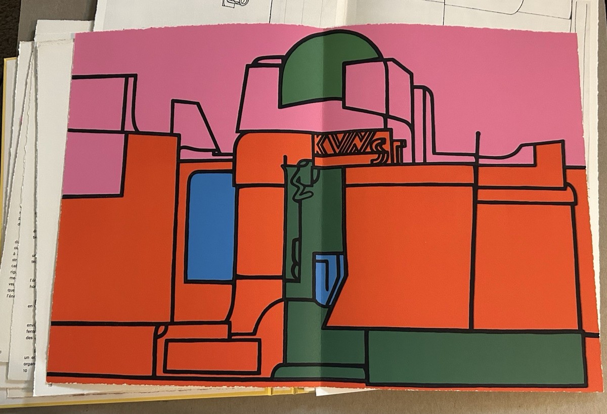1970 Signed Valerio Adami Derriere Le Miroir Maeght Lithograph