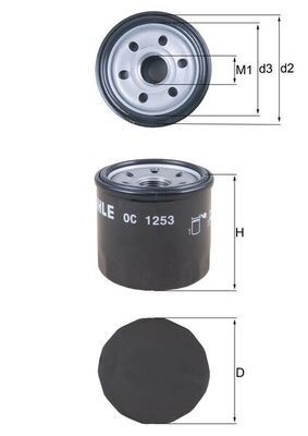 NEU - Knecht OC1253 ÖLfilter FüR Chevrolet Daewoo Daihatsu Opel Piaggio Suzuki-image