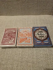 Lot of  3 Theory 11 Playing Cards Tally Ho  Opened Cardistry ( Read Description)