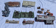 Vtg HO Scale Train Building Repair Lot Substation Silo Engine House Parts Craft