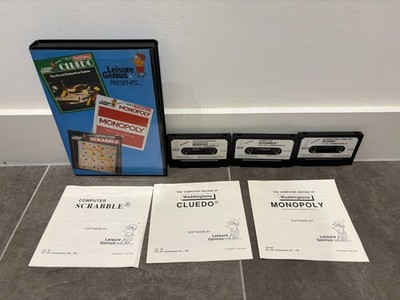 COMMODORE 64 FREIZEIT GENIUS PRESENTS... MONOPOLY CLUEDO SCRABBLE GETESTET C64