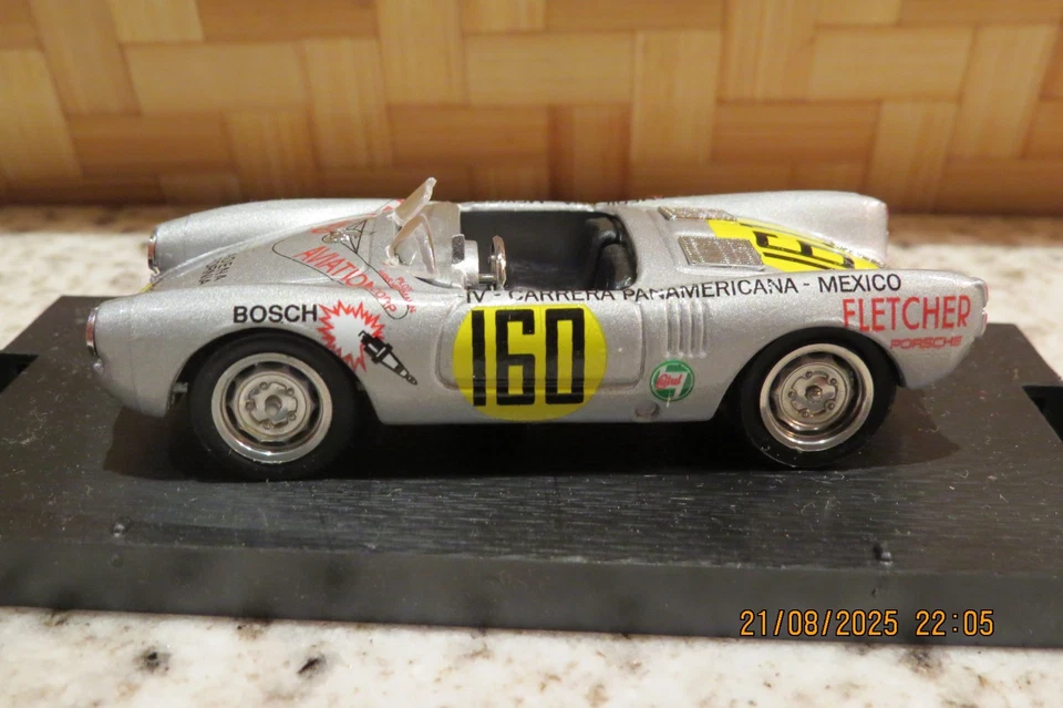 BRUMM 1/43 : PORSCHE 550 RS "Carrera Mexico" en boîte d'origine - Photo 2/4