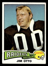 1975 Topps Jim Otto (HOF) #497 - Oakland Raiders - VG