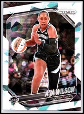 2025 Panini Prizm WNBA #76 A’ja Wilson Ice Prizms Las Vegas Aces