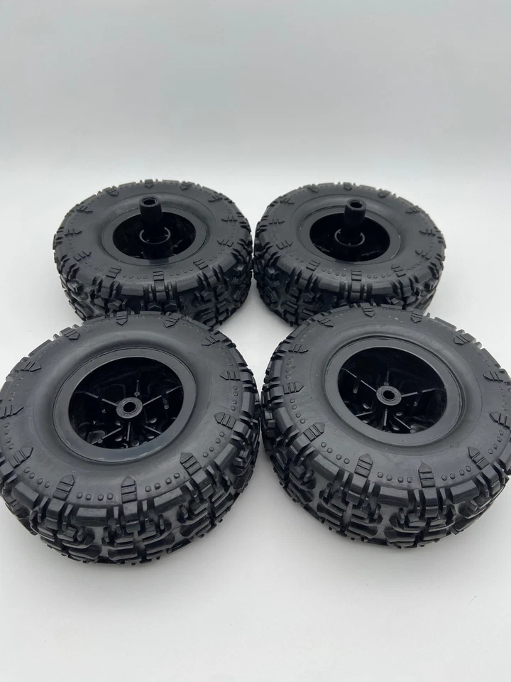 Rodas e pneus Ford Bronco novo amarelo brilhante RC Rock Crawler conjunto de 4 em escala 1/8 - Imagem 2 de 3