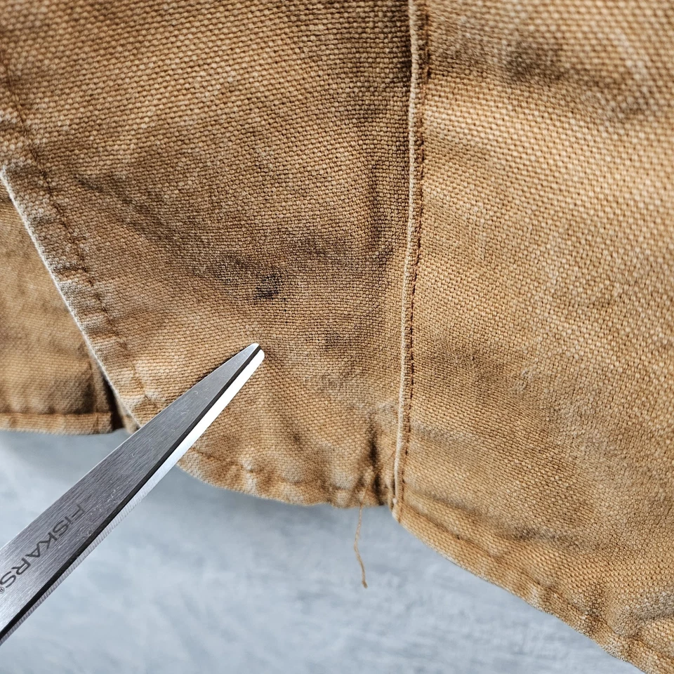 Chaqueta de Caza SafTbak EE. UU. Lona Para Hombre Talla M Mediana Marrón Naranja Foto 4 de 4