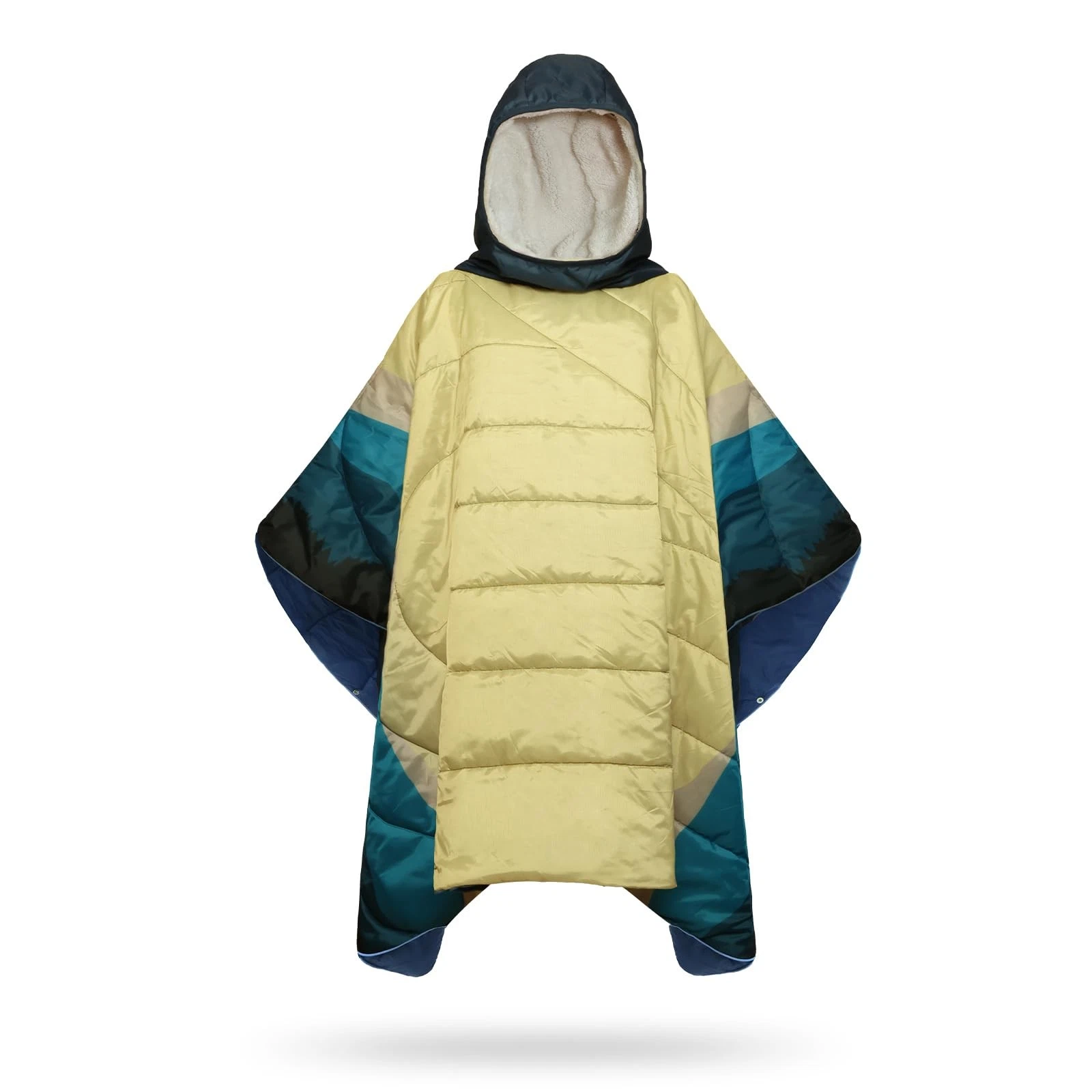 Camping Blanket, Poncho Wearable Hoodie Blankets Outdoor Waterproof Windproof...