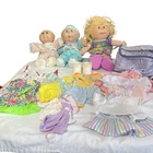 VTG 90s Lot of 3 Cabbage Patch Baby Dolls Bald Blonde Hair With Clothes Shoes