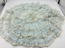 Vintage Martha's Miniatures Lace Dress Light Blue,Full Skirt Medium 3-6 Mths