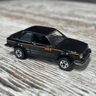 Hot Wheels Ford Escort XR3 Vintage Black Malaysia 1982 *NICE COND!* —FAST SHIP!