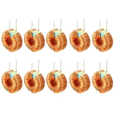 10Pcs Vertical Toroid Magnetic Inductor Wire Wind Wound 100uH 3A