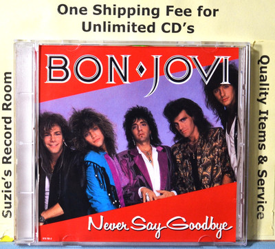 CD Video Gold Disc Bon Jovi Never Say Goodbye #B EX- NICE DISC Raise Your Hands