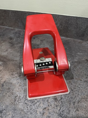 Vintage Myers No.68 verstellbare strapazierfähige Locher Retro