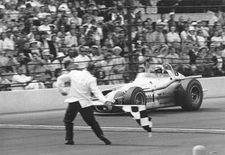 A J Foyt takes checkered flag to win first Indianapolis 500 USAC I- Old Photo
