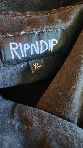 Lord Nermal RipNDip Heaven & Hell Jacket A9 Angel Cats We Bad Black Snap XL - Picture 8 of 11