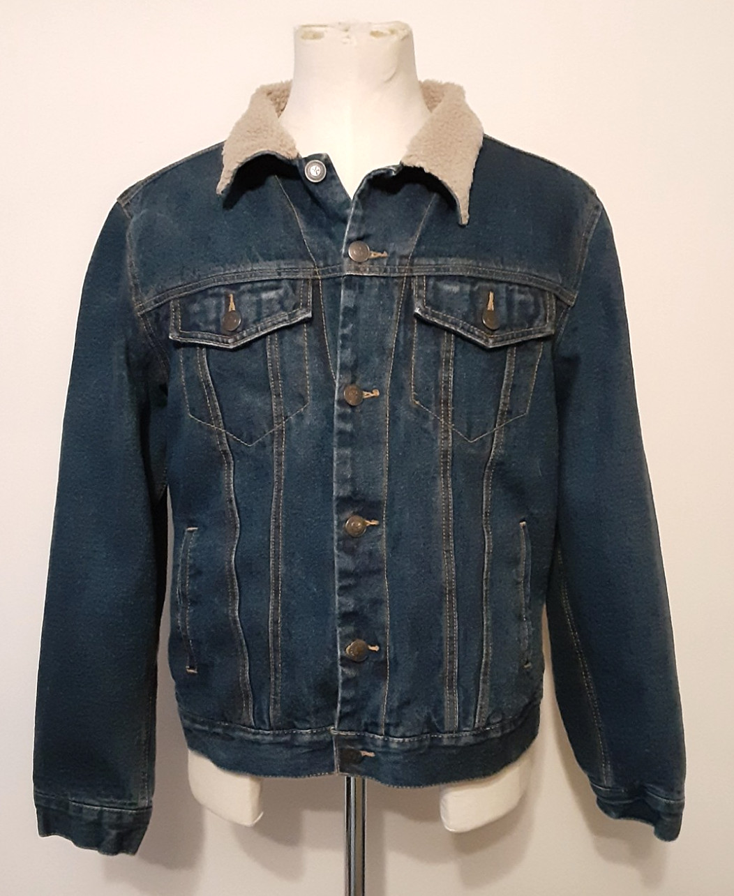 C.E. Schmidt Trucker Jacket Large Blue Cotton Den… - image 1