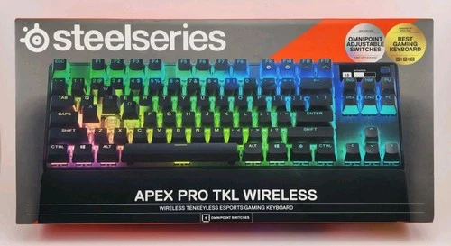SteelSeries Apex Pro TKL Wireless Gaming Keyboard 2023 Black KB19 NEW SEALED