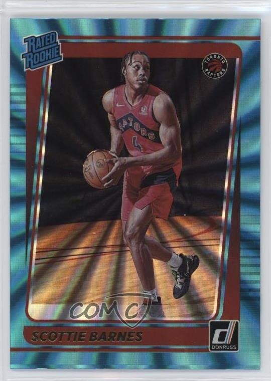 2021-22 Panini Donruss Rated Holo Teal Laser Scottie Barnes #236 Rookie RC 0nr3