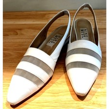 Vintage Rare Nine West Women's Slip On Slingback Low Heels Brown Size 8