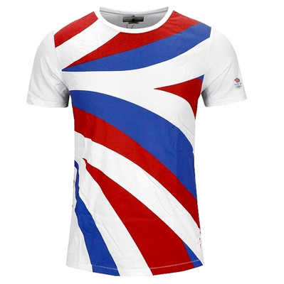 Adidas Olympia Great Britain Men T-Shirt Stella McCartney Logo Round Neck