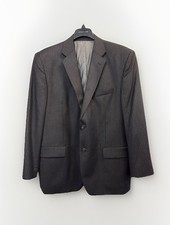 Joseph  Feiss Blazer Men  s 44R Gray Pinstripe 100 Wool Jacket