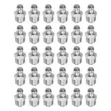 30Pcs Stainless Steel Straight Hydraulic Grease Fitting M10 x 1mm Thread