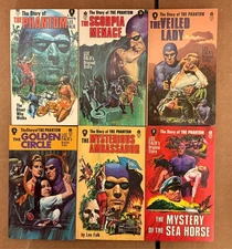 THE STORY OF THE PHANTOM by Lee Falk - 1970's lot of 12 books
