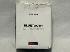 NEW Victsing Bluetooth FM Transmitter Model No BH347A OPEN BOX FOR CAR
