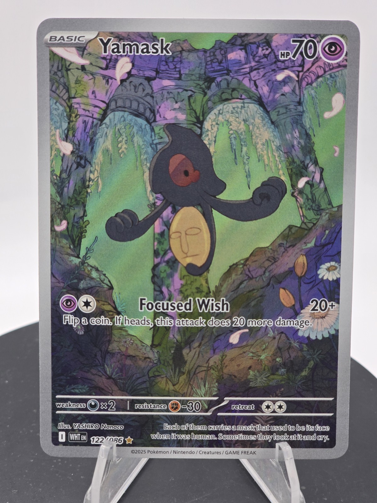 Yamask 122/086 White Flare Illustration Rare Holo Pokemon TCG Card NM