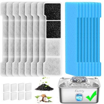 15L Dog Water Fountain Filter Replacement, Pet Fountain Filters Replacement M...