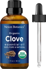 Organic Clove Essential Oil 30 Ml - Pure, Natural, Undiluted for Toothache, Sore