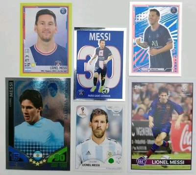 RARE LIONEL MESSI NEW CARDS & STICKERS PANINI FOOT TOPPS BARCELONA ARGENTINA PSG - Photo 1/2