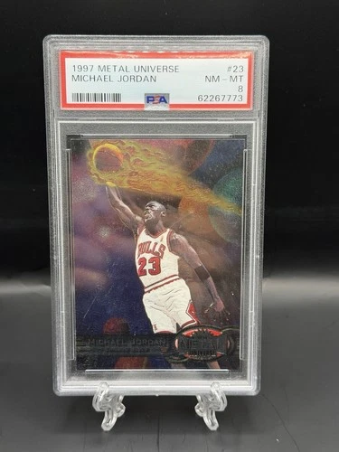 1997 Metal Universe #23 Michael Jordan PSA 8 NM-MT