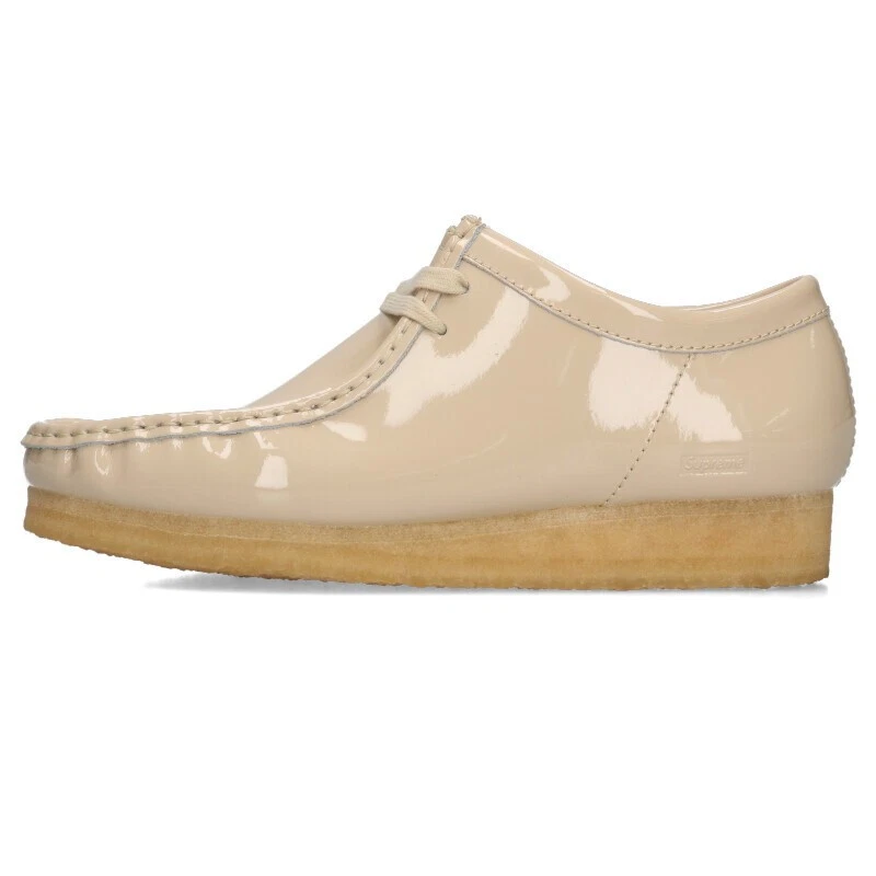 Chaussures Supreme Clarks 24SS cuir verni Wallabee pointure 42 patiné Wallabee chaussure