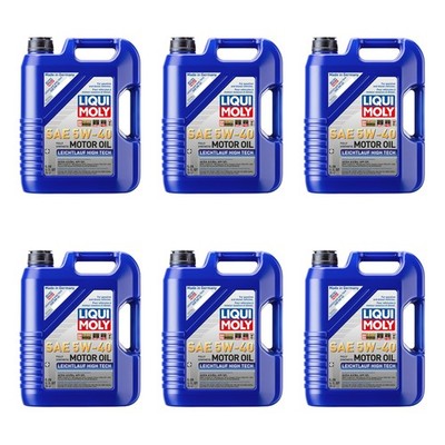 Liqui Moly 30L Engine Motor Oil - Leichtlauf High Tech 5W-40 (6x5L)