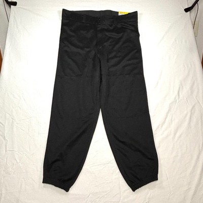 NEW Champro Performance Baseball Pants Black Adult XL Elastic Waist Bottoms