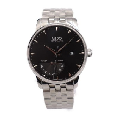 MIDO Baroncelli 42mm Automatic Watch Stainless Steel Black Dial Used