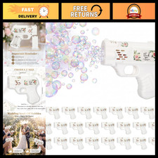 24pcs White Bubble Guns Set - Fun Bubble Machine for Weddings, Kids Adults