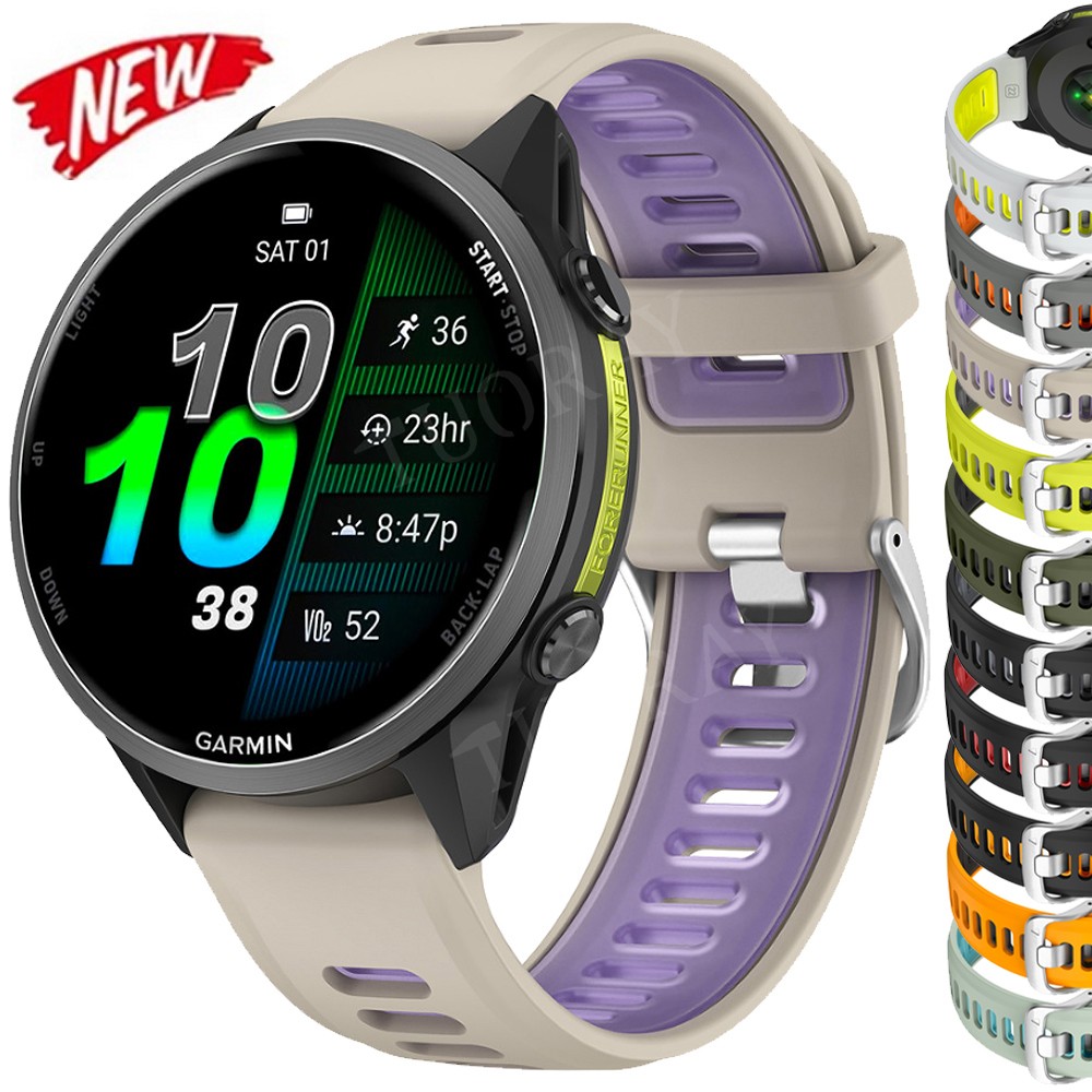 Sport Silicone Strap For Garmin Forerunner 970 965 955 945 Descent