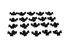 20 Lego® 9V RC TRAIN Railway Magnet Buffer BLACK