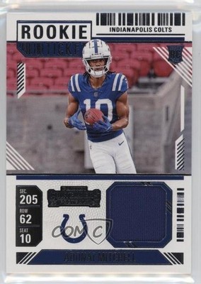 2024 Panini Contenders Rookie Ticket Swatches Adonai Mitchell #RTS-AML RC 1ku8