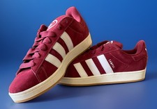 adidas Campus 00s Mens Fashion Sneakers Suede JQ8349 Burgundy White Size 17 NWT